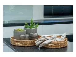 Online House Nordic 3 bandejas ovales en jacinto de agua Beige