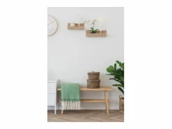 ebuy24 2 estantes de pared de algas marinas