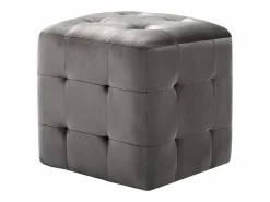 2 piezas Pufs es 30 x 30 x 30 cm Tejido Terciopelo