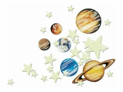 Hot 9 planetas y 100 estrellas 4M fosforescente Multicolor