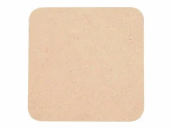 Hot 6 posavasos de madera, para decorar - 10 x 10 cm Marru00f3n