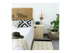 Online Calicosy 1 puerta 2 estantes Armario de pino dinámico Beige