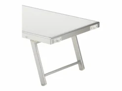Discount Beach & Garden 4 Tumbonas plegables de aluminio con parasol para playa - Santorini Stock - Blanco