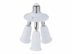 Clearance Ledkia Adaptador para Bombilla 1 E27 a 3 E27 Blanco