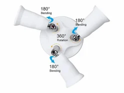 Clearance Ledkia Adaptador para Bombilla 1 E27 a 3 E27 Blanco