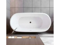 Sale Bañera acrílica exenta ovalada,1700x800x580mm,color ,incluye manguera + desagüe Bañera Exenta