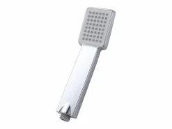 Aica Columna de Ducha Termostática Cromo con Alcachofa Cuadrada, Rociador Superior y Barra Ajustable