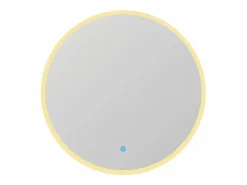New AICA Espejo de baño con iluminación LED Espejo redondo,60 cm, luz 3 colores, antivaho, brillo ajustable, memoria de apagado Accesorios De Cuarto De Baño|Espejo De Cuarto De Baño