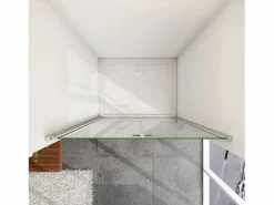 Best Aica Mampara de ducha frontal plegable vidrio 6mm con tratamiento antical,(786-816)x1850mm Transparente
