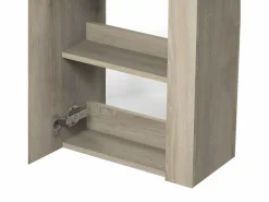 Aica Mueble de baño con lavabo, Roble, 44 x 23 x 60 cm