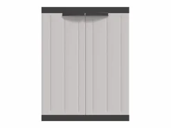 Garden Furniture Alavieska Armario de almacenaje exterior PP y negro 65x37x85 cm