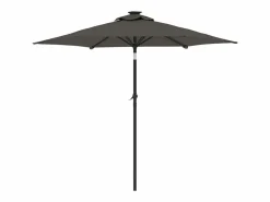 Discount Albemarle Sombrilla jardín con LEDs poste acero antracita 225x225x212 cm Sombrilla