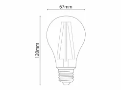 Alcapower - Bombilla LED E27 A67 de 18 W, 3280 lm, ángulo de 320°, clase energética C, Ø67 mm, luz instantánea, larga duración (6000 K)