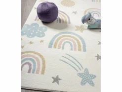 Discount the carpet Alfombra Beat Kids Moderna Suave Infantil - - 140x200 cm Crema