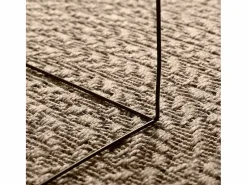 Clearance Alfombra ZIZUR Ø 120cm aspecto yute para interior y exterior Beige