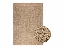 Clicnbuy Alfombra con aspecto de yute interior y exterior 160x230 cm