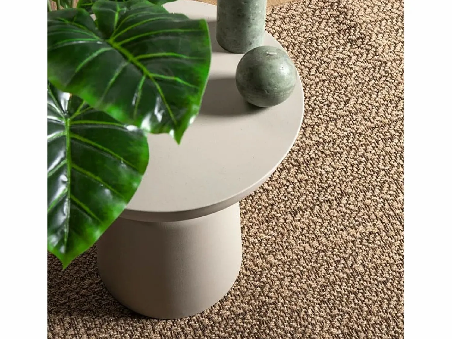 Online Clicnbuy Alfombra con aspecto de yute interior y exterior 120x170 cm Marru00f3n