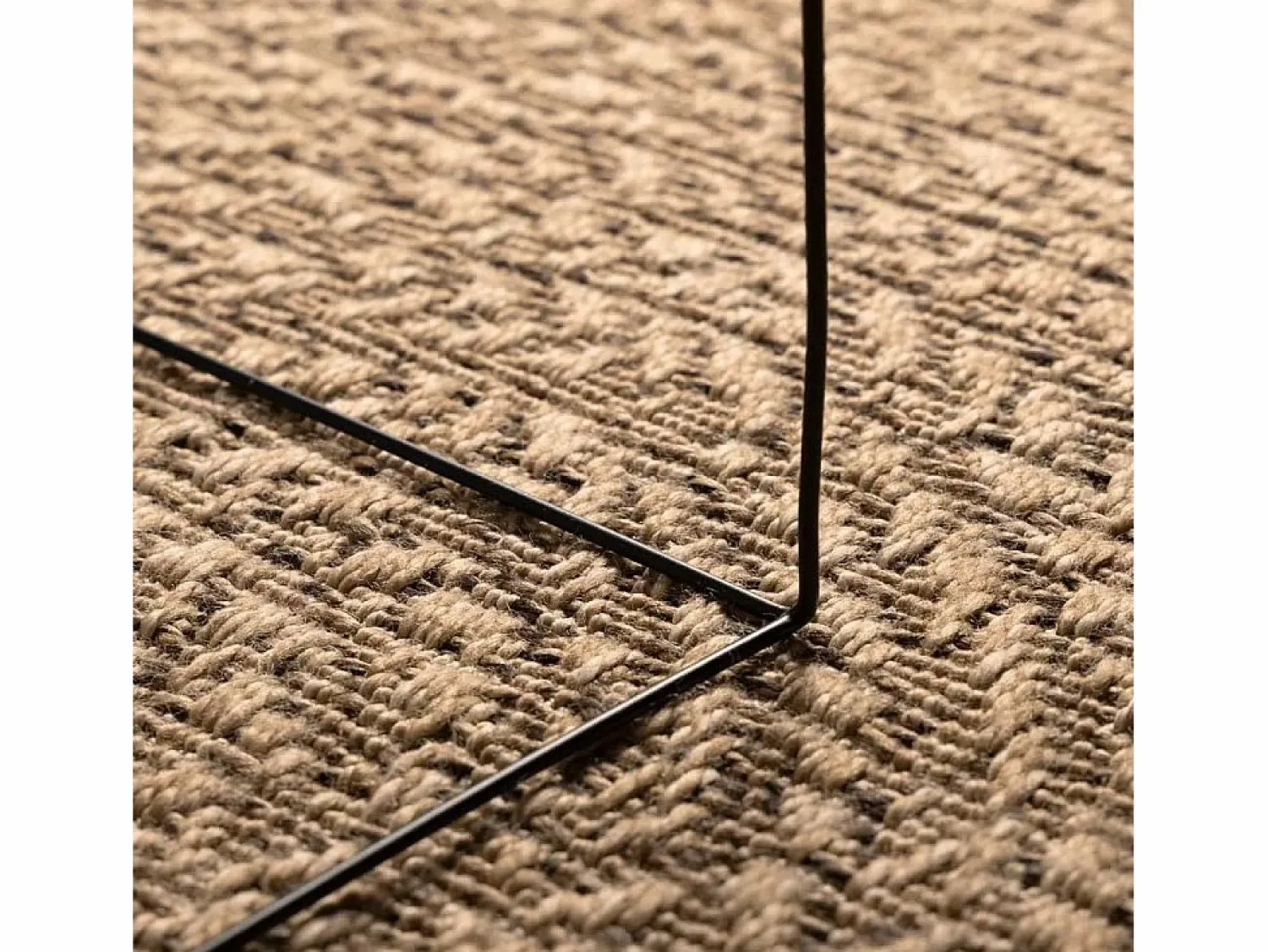 Online Clicnbuy Alfombra con aspecto de yute interior y exterior 120x170 cm Marru00f3n
