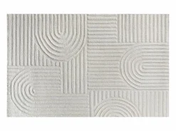 New OZAIA Alfombra con relieve de arcos de lana 100% - 160 x 230 cm - 2200g/m2 - - ASSINIE Marfil