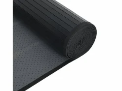 Best Alfombra cuadrada negra 100x100 cm bambú Alfombra De Cocina|Alfombra De Cocina