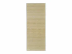 Sale Alfombra de bambú natural con láminas rectangulares 150 x 200 cm Beige