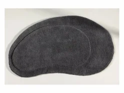 ebuy24 Alfombra de baño de piedra 75x50cm oscuro.