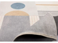 Online Alfombra de baño estampada con pelo suave 70x120 cm multi Ariella Gris