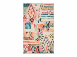 Clearance Alfombra de baño estampada con pelo suave 70x120 cm Colorido Ariella Alfombra De Baño