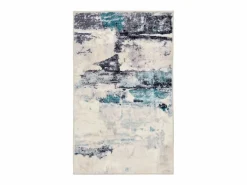 Alfombra de baño estampada con pelo suave 50x60 cm Turquesa multi Ariella Alfombra De Baño
