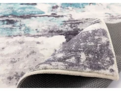 Alfombra de baño estampada con pelo suave 50x60 cm Turquesa multi Ariella Alfombra De Baño