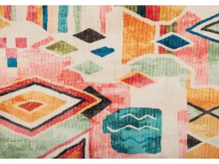 Hot Alfombra de baño estampada con pelo suave 60x100 cm Colorido Ariella Multicolor