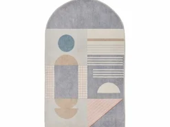 Alfombra de baño estampada con pelo suave 50x60 cm multi Ariella
