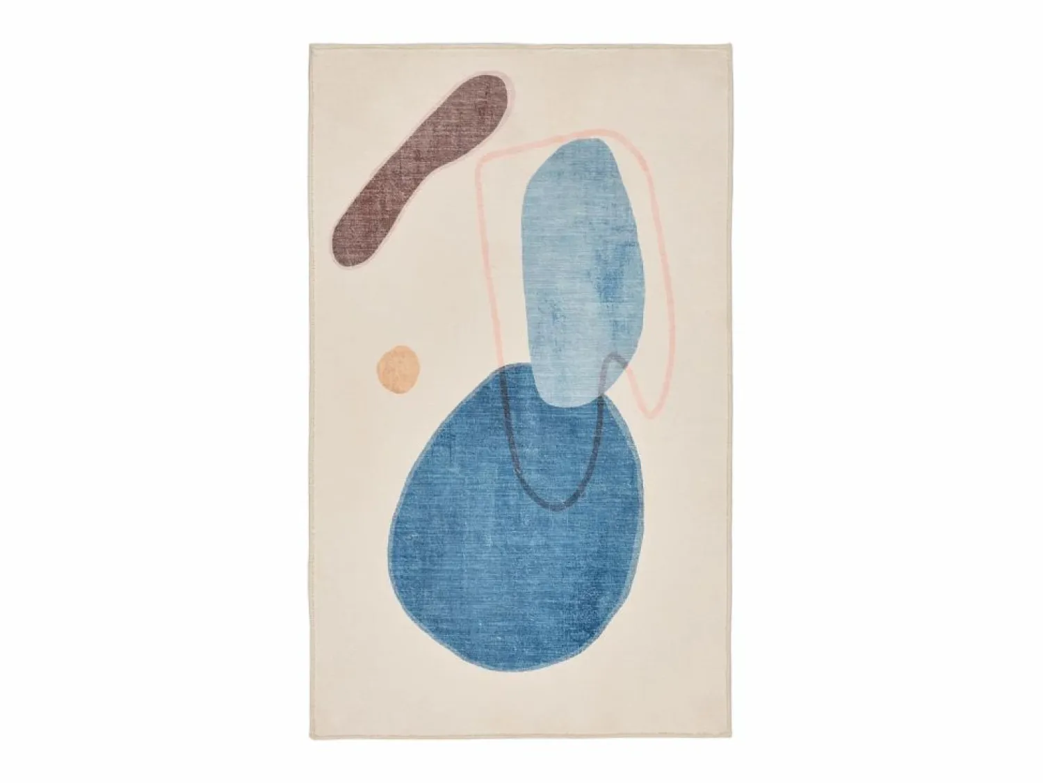 Alfombra de baño estampada con pelo suave 50x60 cm multi Ariella