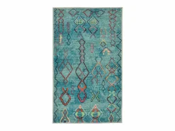 New Alfombra de baño estampada con pelo suave 60x100 cm Turquesa Ariella Azul turquesa