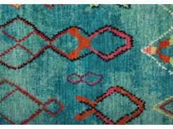 New Alfombra de baño estampada con pelo suave 60x100 cm Turquesa Ariella Azul turquesa