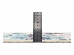 Sale Alfombra de baño estampada con pelo suave 60x100 cm Turquesa multi Ariella Azul turquesa