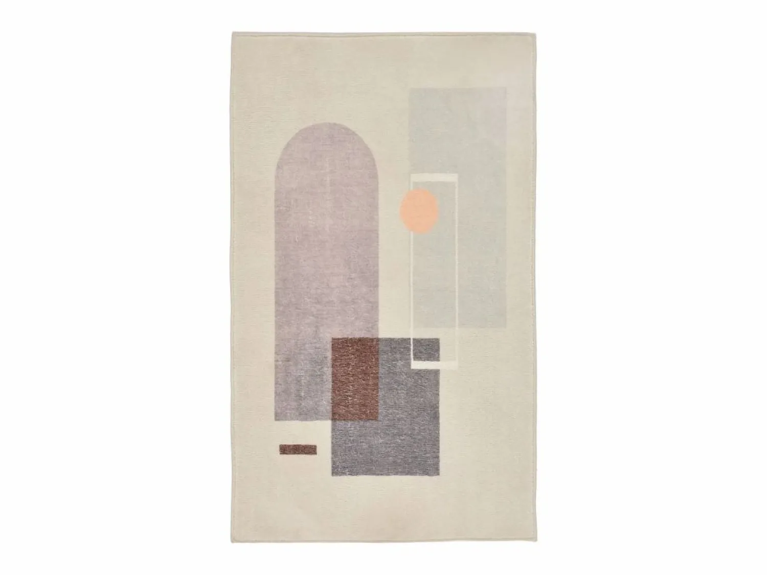 Alfombra de baño estampada con pelo suave 50x60 cm multi Ariella