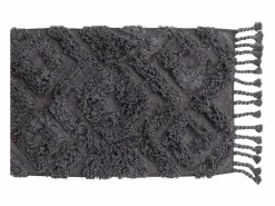 Clearance ebuy24 Alfombra de baño Hilma 80x50cm oscuro. Gris