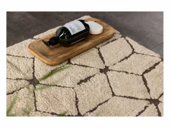 ebuy24 Alfombra de baño Petrus 90x60cm marrón.
