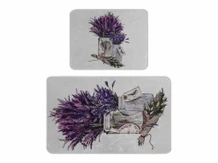 Online Alfombra de baño Set (2 piezas) Purpura Multicolor