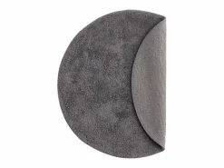 Clearance ebuy24 Alfombra de baño Valle Ø60cm oscuro. Gris