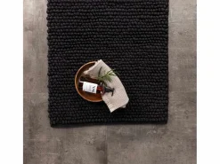 Outlet ebuy24 Alfombra de baño Wilmer 80x50cm color . Negro