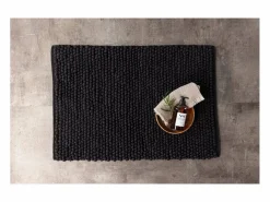 Outlet ebuy24 Alfombra de baño Wilmer 80x50cm color . Negro