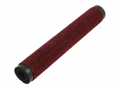 Alfombra de entrada rectangular de nudo 120x180 cm roja ES941596