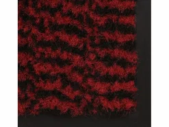 Alfombra de entrada rectangular de nudo 120x180 cm roja ES941596