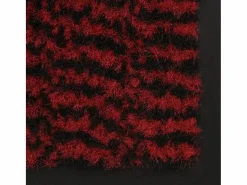 Alfombra de entrada rectangular de nudo 80x120 cm roja ES677519 Felpudo