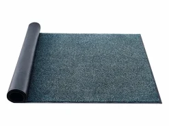 Clearance Alfombra de Entrada SucceBuy, 183x122 cm, Felpudo Exterior Interior con Reverso Antideslizante PVC, Resistente Lavable, Atrapa Polvo, Azul Pizarra Negro