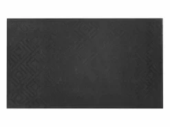 Best Alfombra de Entrada SucceBuy, 156x91,4 cm, Felpudo Exterior Interior Moderno Elegante, con Reverso Antideslizante TPE, Resistente Lavable, Atrapa Polvo, Gris Negro