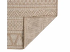 Sale Alfombra de exterior de tejido plano rayas marrones 200x280 cm Alfombra De Exterior|Decoración De Jardín