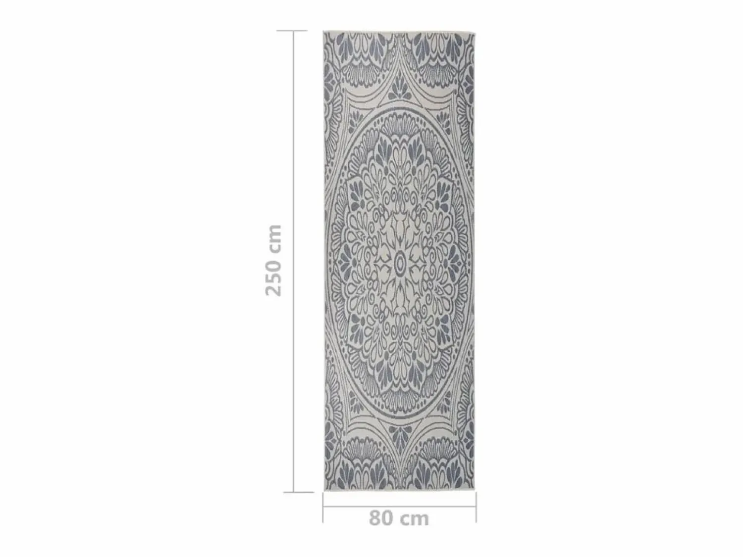 Online Alfombra de exterior de tejido plano rayas es 80x250 cm Alfombra De Exterior|Decoración De Jardín